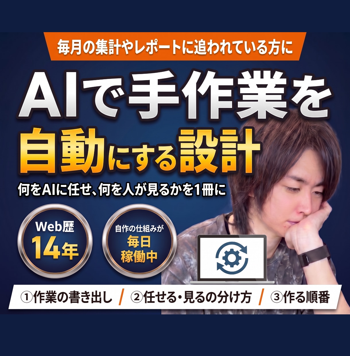 AIで毎日の手作業を自動にする設計をします 何をAIに任せ、何を人が見るかを1冊に イメージ1
