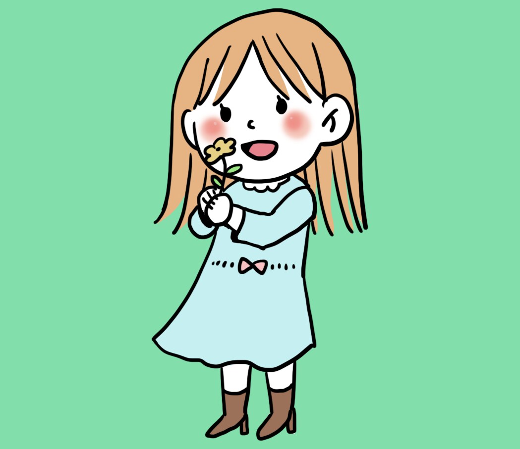 女の子人物限定アイコン作成します シンプルでほんわかなごむ絵柄です♪ イメージ2