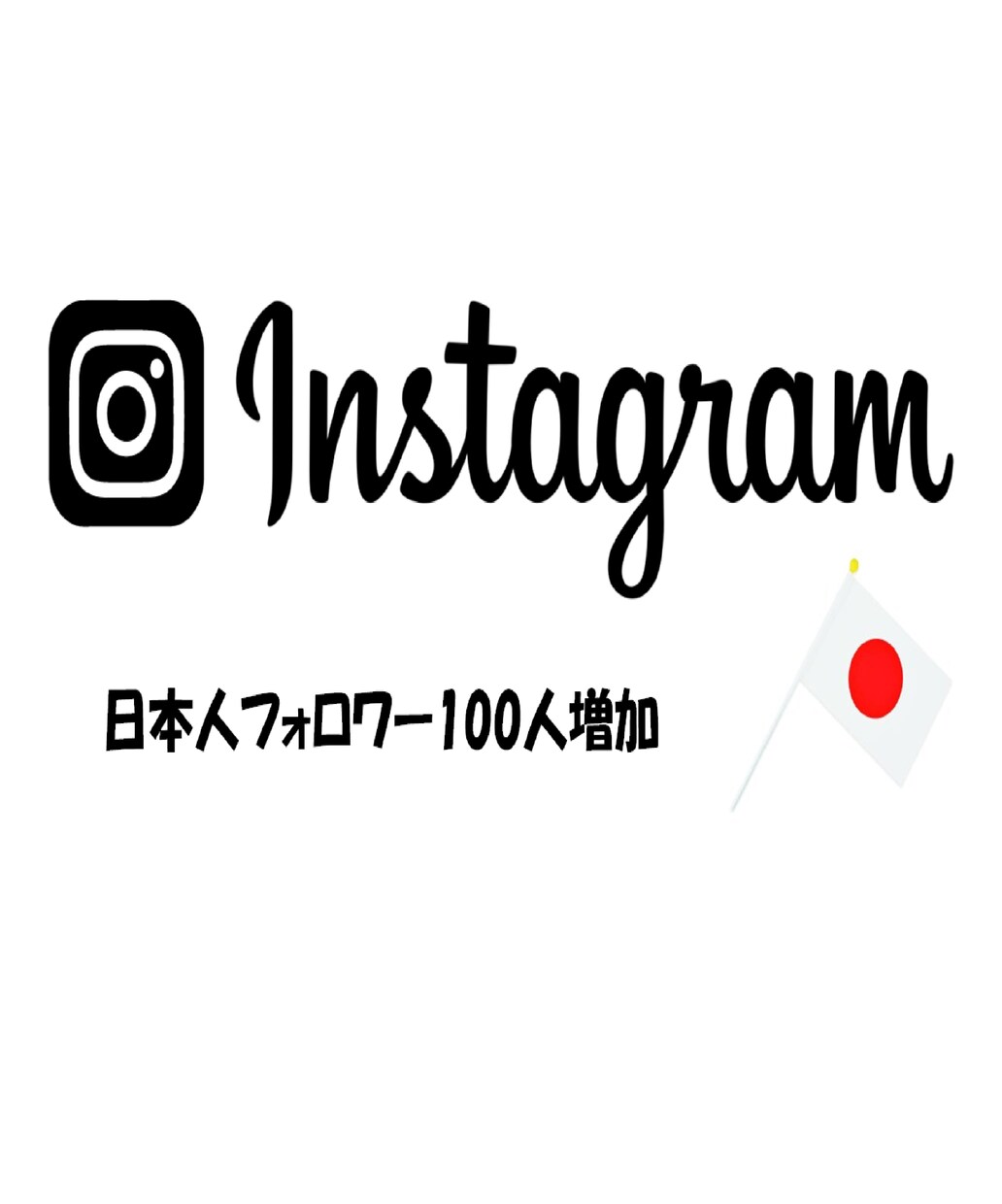 インスタグラムの日本人フォロワー増やします インスタの日本人フォロワー１００名～増やします イメージ1