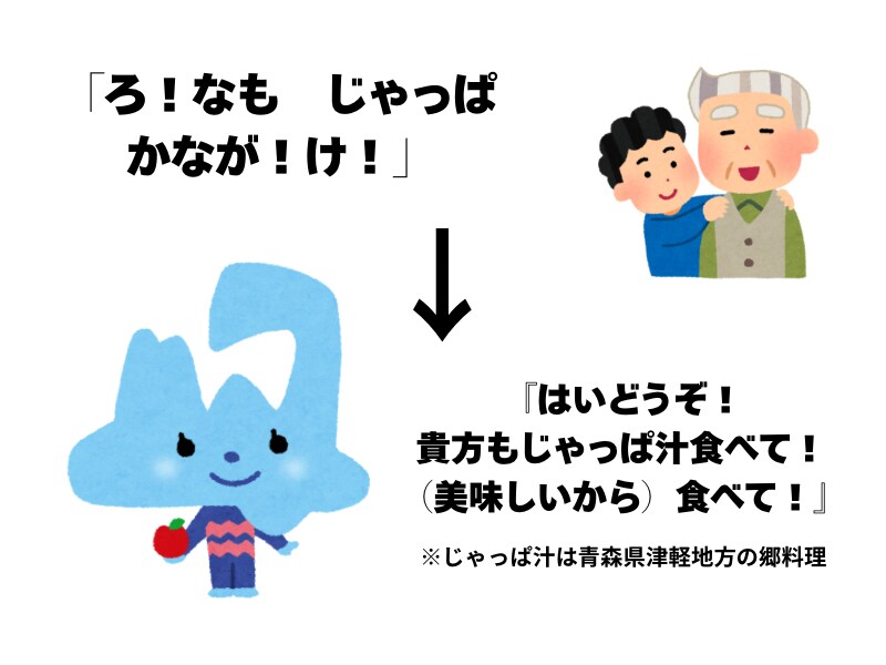 今すぐOK！津軽弁翻訳します ネイティブ対応！本場の津軽弁翻訳！ イメージ4