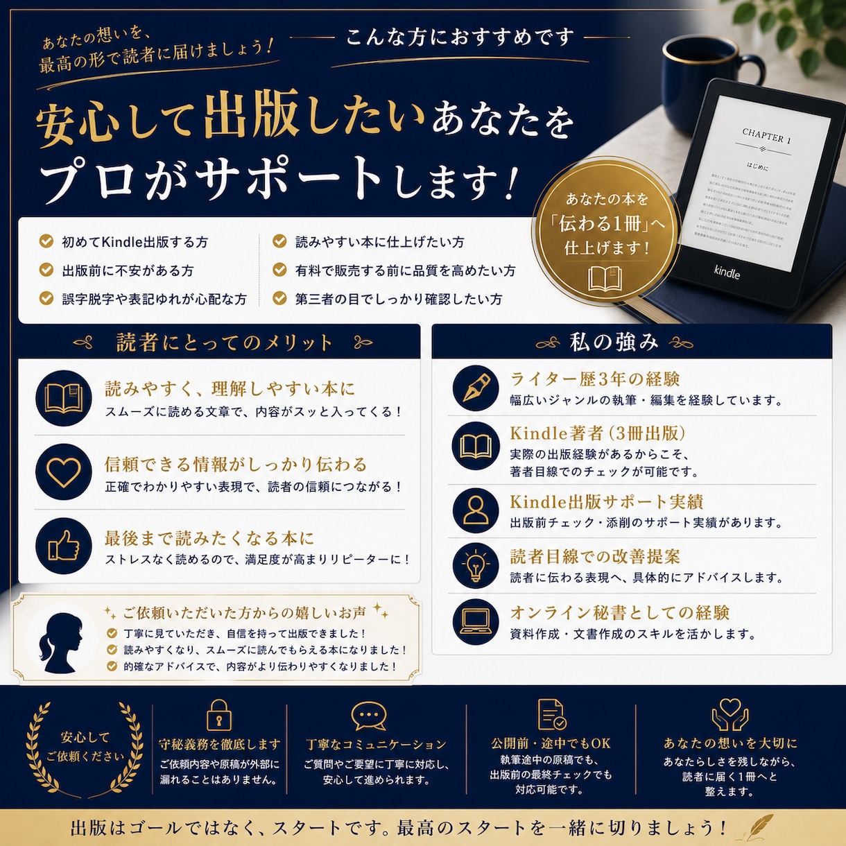Kindle出版前の原稿をプロが最終チェックします 出版前の最終確認で、安心してKindleを公開しませんか？ イメージ3