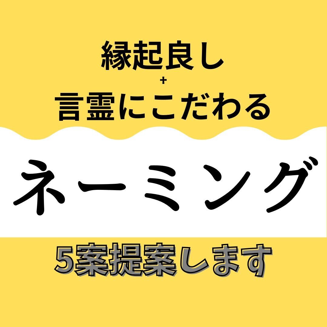 縁起の良い名付けのサポートをします 日本の良き縁起の良いネーミングで発展運を手に入れましょう！ イメージ1