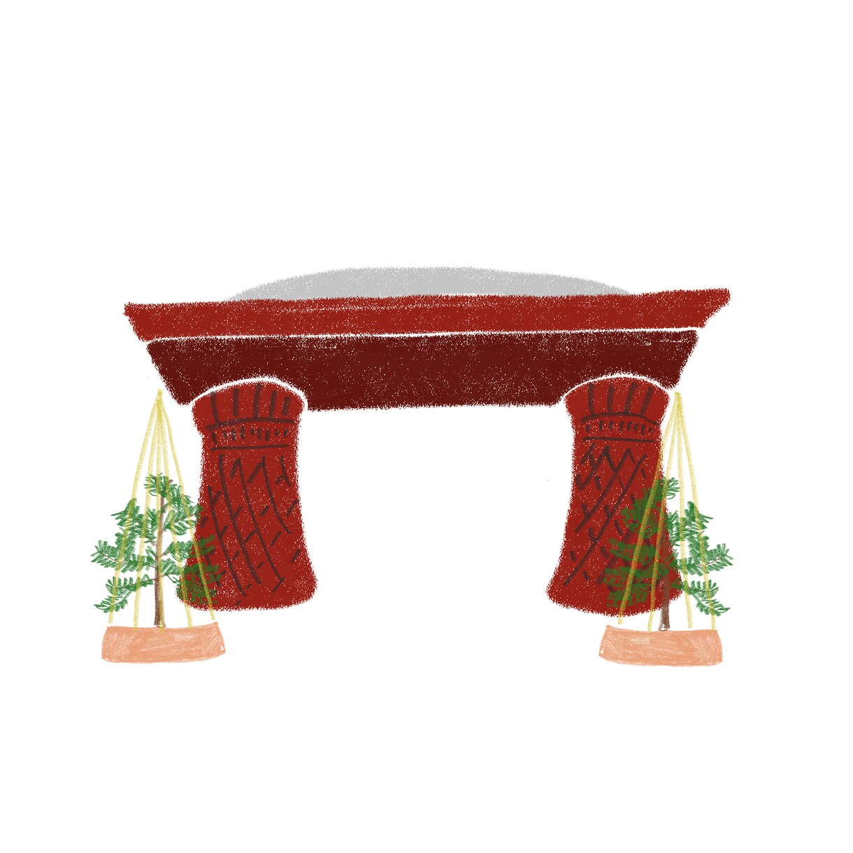 手書きでシンプルな建物や建造物の絵を描きます パンフレットやチラシにぜひご活用ください！ イメージ3