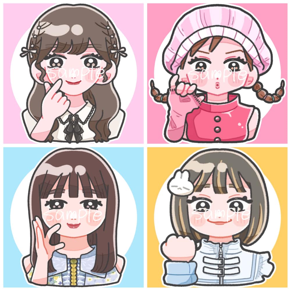 ゆるくてかわいい似顔絵描きます デフォルメでかわいい!プレゼントにもぴったりです★彡 イメージ1