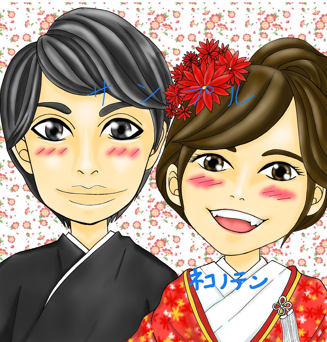 似顔絵を描きます 結婚式　卒業式　誕生日などの記念にいかがでしょうか？ イメージ1