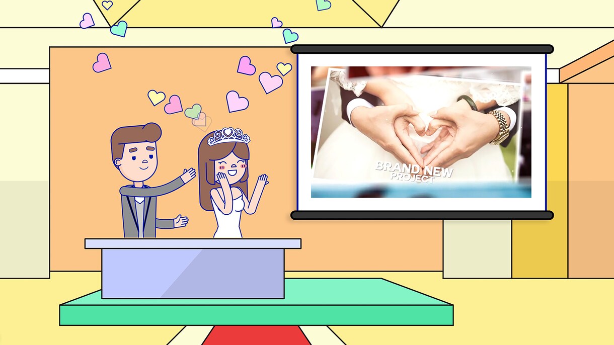 結婚式の映像作成します 完成イメージが分かる。テンプレートで制作したい方におすすめ！ イメージ1