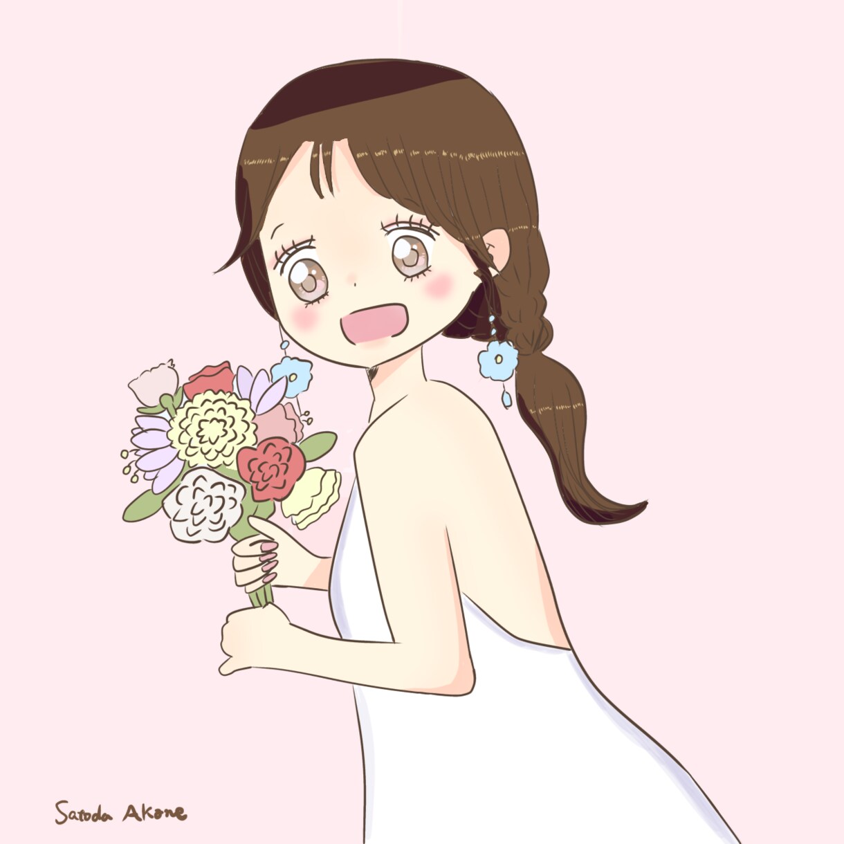 お洒落で可愛い女の子のイラストを作成します 「キュンとときめく可愛いイラスト♡」 イメージ4