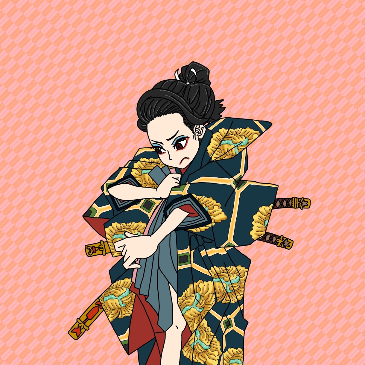 歌舞伎絵風似顔絵作成します あなたの似顔絵を歌舞伎絵風に♪ イメージ8