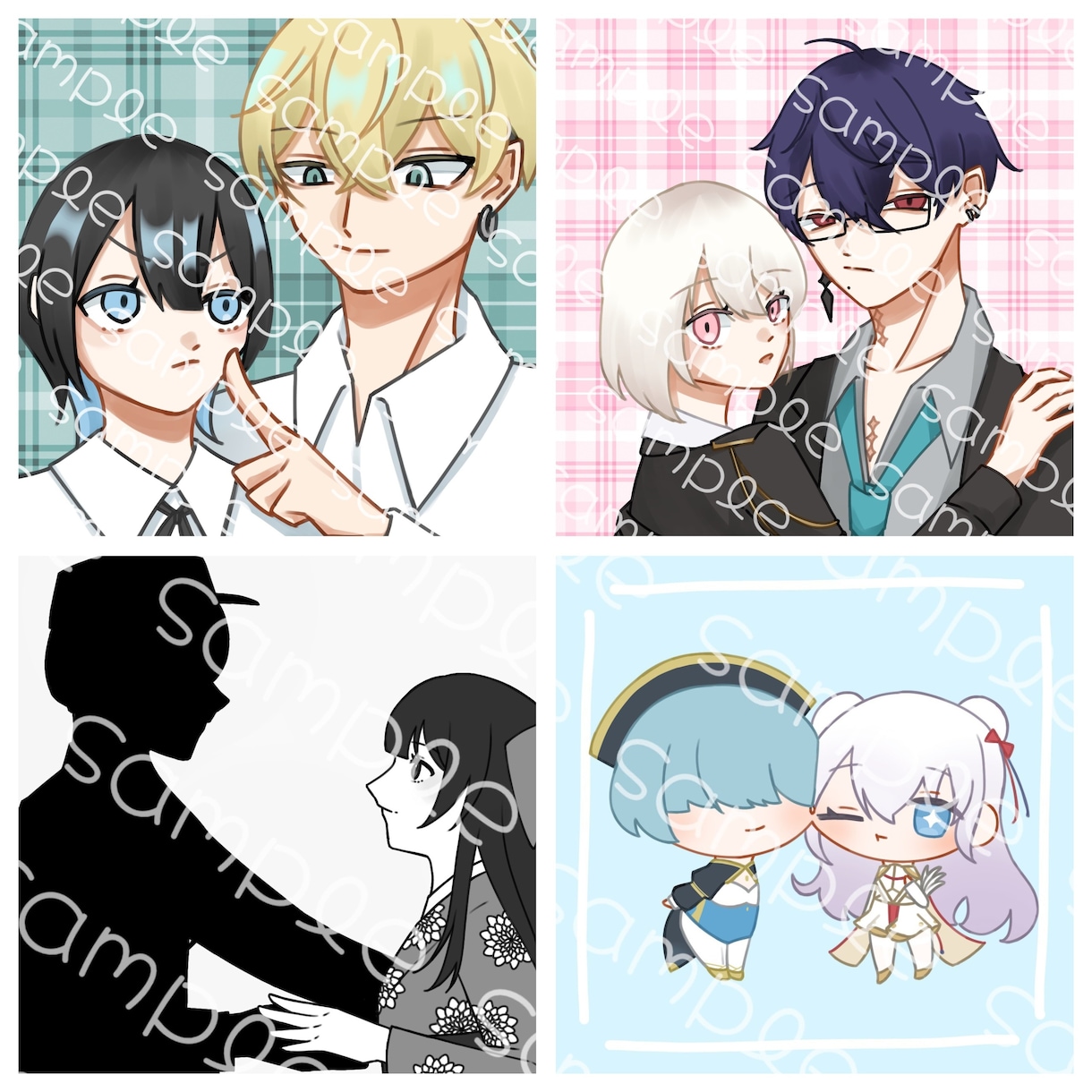 夢絵お描き致します 素敵なお相手様とのイラスト作成致します！ イメージ1