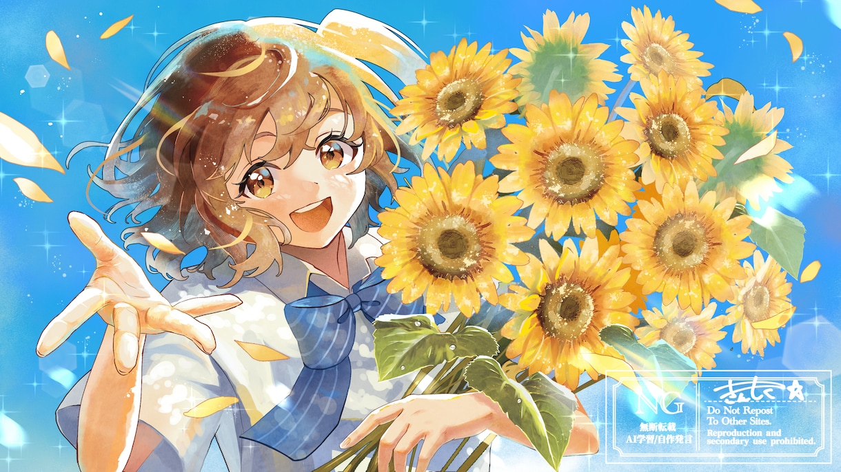 水彩風のイラストをお描きします Vtuber様に人気！周年、季節もの、歌みたなど イメージ9