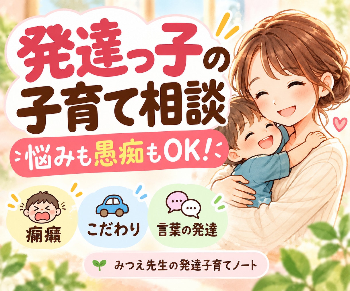 発達障害・癇癪・子育ての相談に乗りますます 子育ての悩みも愚痴も大歓迎！一緒に考えます イメージ1