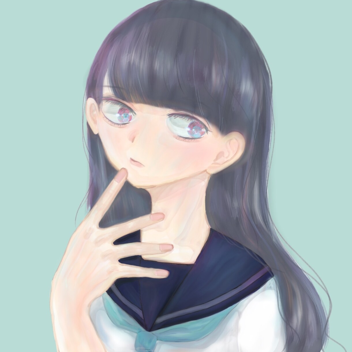 SNSアイコン等に！透明感のあるイラスト描きます 雰囲気のあるイラストアイコンで周りと差をつけてみませんか？ イメージ3