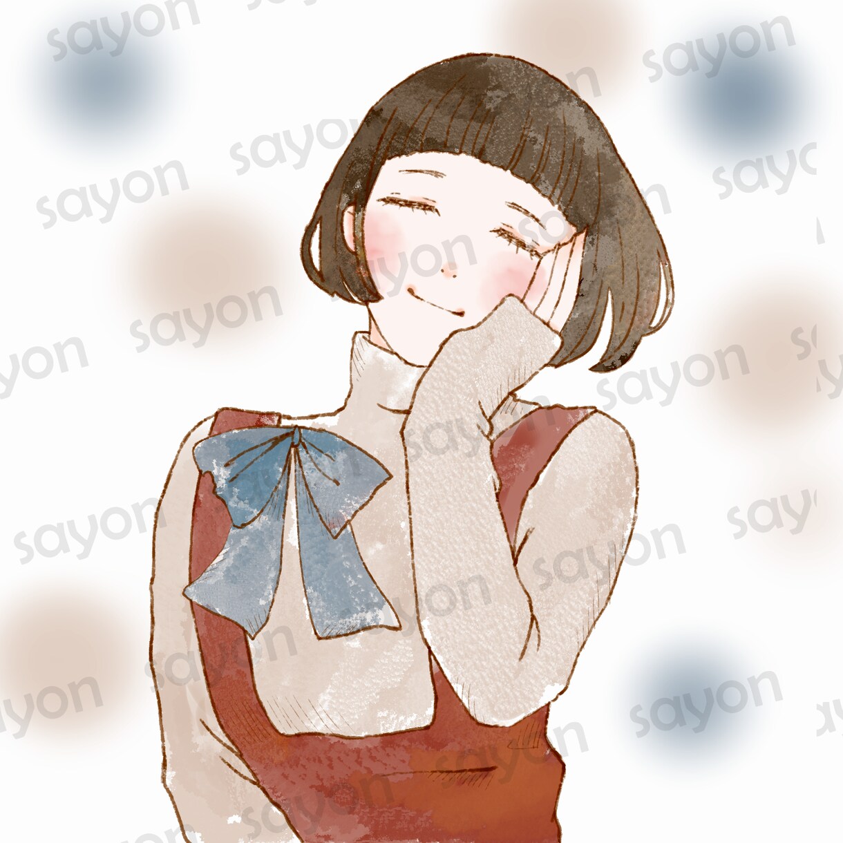 イラスト多数/完成品イラストを販売しています ゆるふわ/おしゃれ/フェミニン/ナチュラルシリーズ② イメージ4