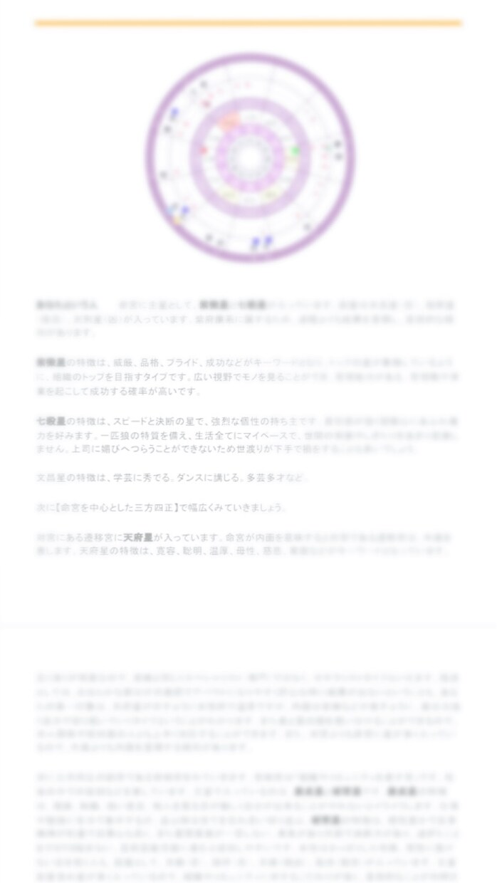 24万8千通り！あります 紫微斗数占いです。生まれた時間がわかる方限定の占いです！ イメージ4