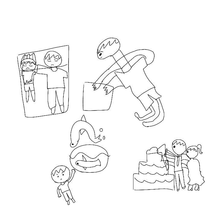 絵心が無い人間が絵を描きます 小学生もびっくりな絵心の無さと自然に笑ってしまう絵を描きます イメージ3
