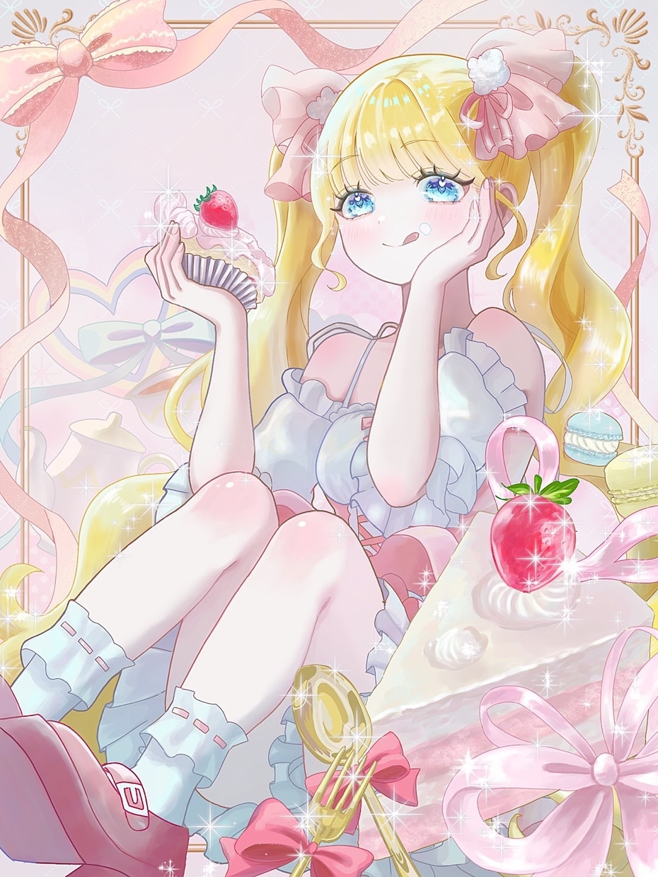 短納期可！ぱっと明るい目を惹くイラストを描きます きらきらで見た人の心を温かくする絵を描きます！ イメージ1