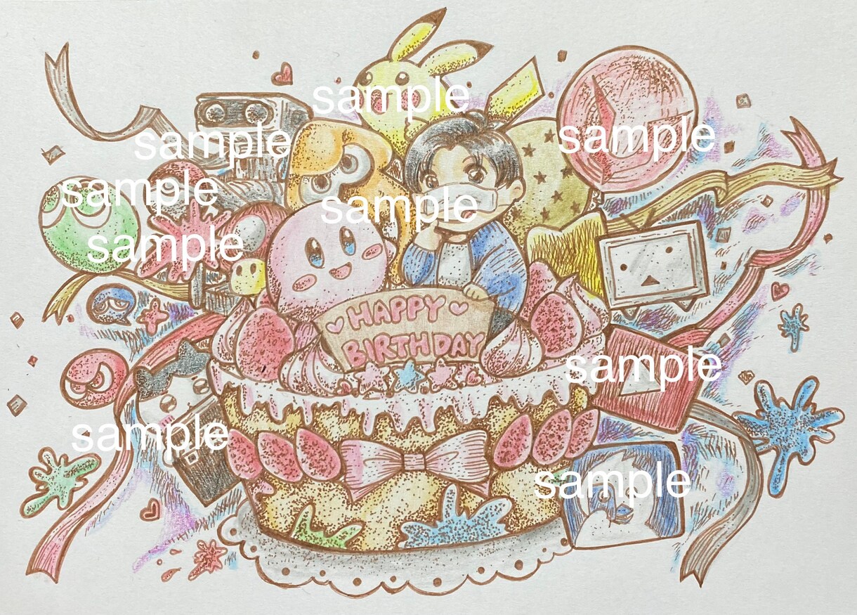 アナログイラスト描きます 主に色鉛筆で暖かみのあるイラストを描きます。 イメージ4