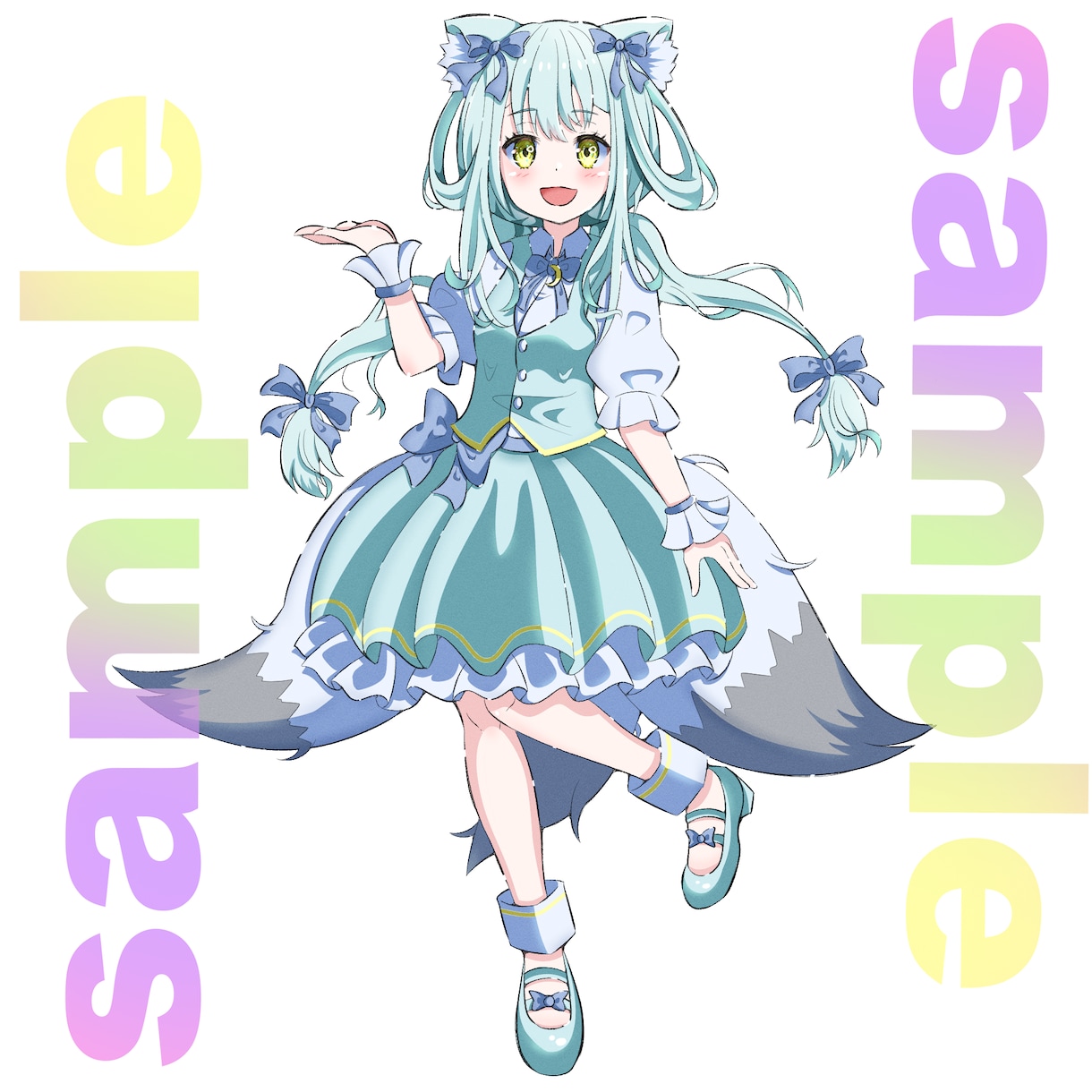 ソシャゲ調の立ち絵描きます 修正無しのサービス価格プラン♪ イメージ9