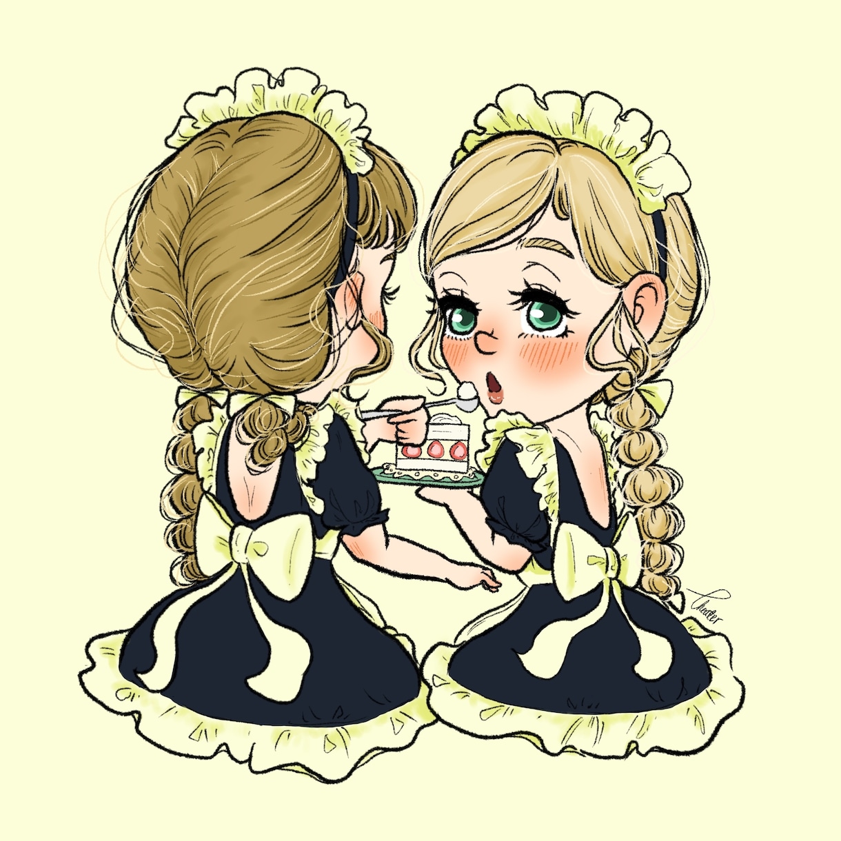 SNSのアイコン、イラスト描きます ゆるかわな女の子たちのイラスト描きます！ イメージ1