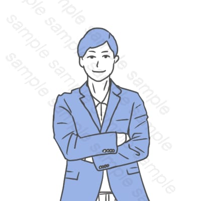シンプルで見やすいビジネス向けアイコン画像描きます 名刺やプロフィール画像としても、ビジネスシーンで使いやすい！ イメージ2