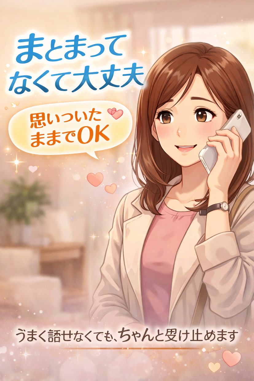 1分だけでも大丈夫！短いお電話歓迎します 相談するか迷ったら、それはあなたが一歩踏み出した証拠です イメージ2