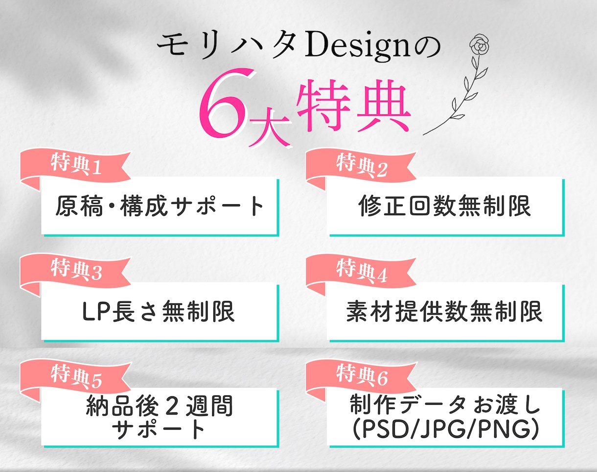 集客と売上につながる高品質LPを制作します 商品やサービスの魅力をUPする完全オーダーメイドLPを制作 イメージ2