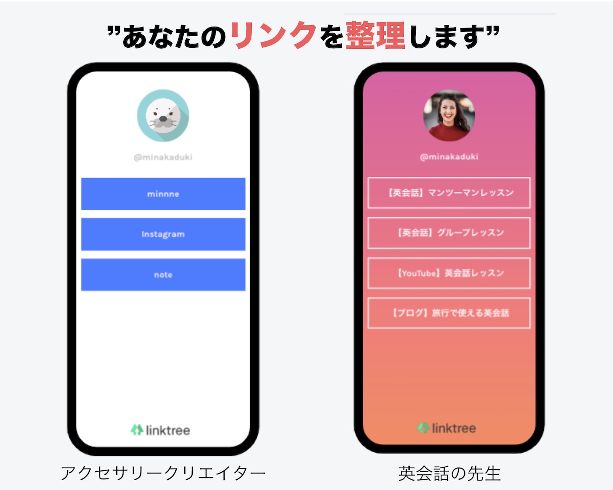 あなたのSNSリンクをひとつに整理します SNS運営をされている方必見！リンクをスッキリさせましょう！ イメージ2