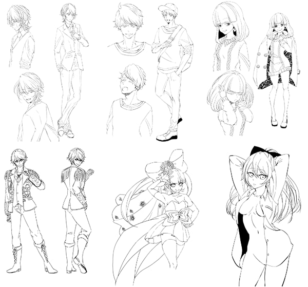 三面図などお描きします ゲームなどのイラスト部分でお手伝いします イメージ2