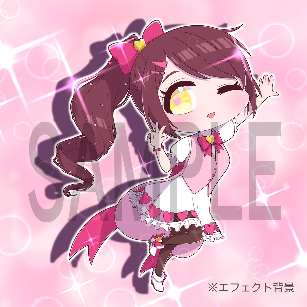 商用利用可！あなただけのちびキャライラスト描きます 修正無制限！アニメ塗りで様々な用途への使いやすさ◎ イメージ7