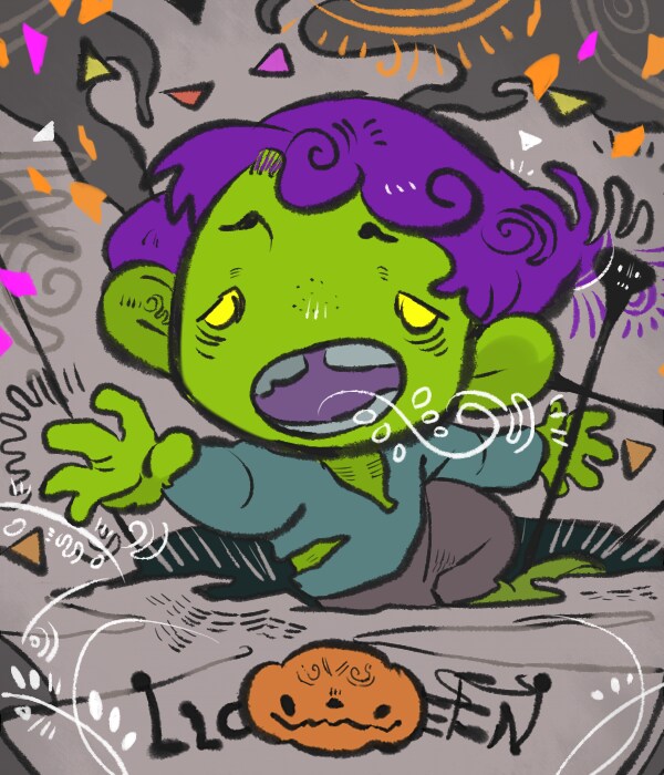 ミニキャライラスト・アイコンを製作します ハロウィンを愛する絵描きがレトロチックな作品をお描きします！ イメージ6