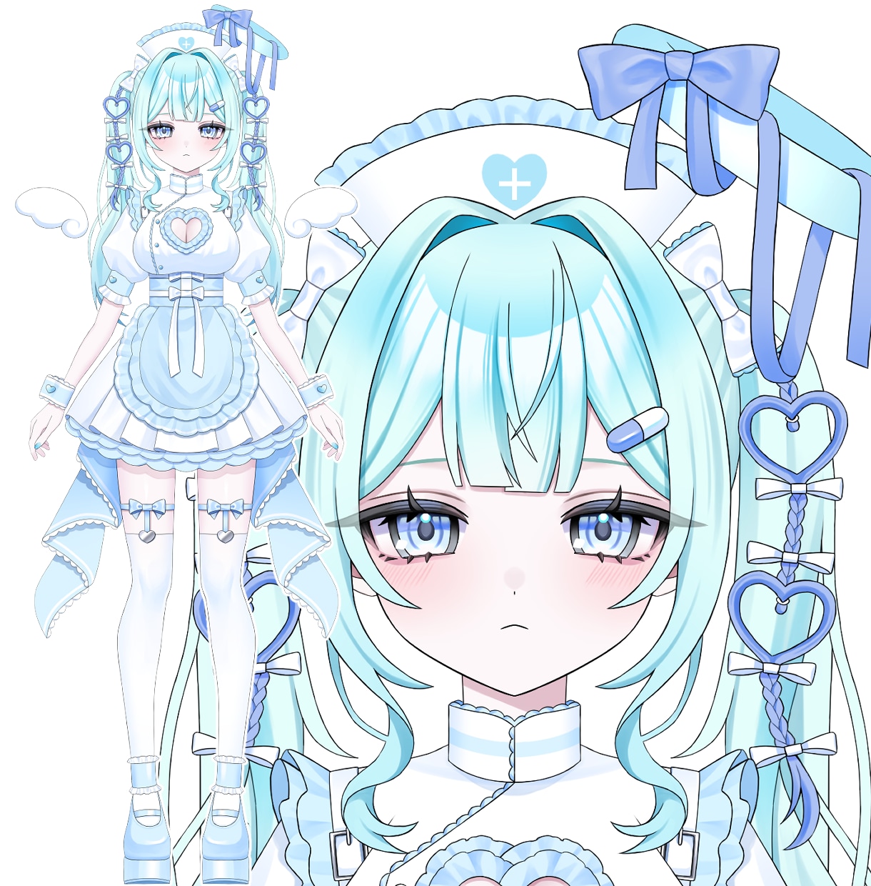 Vtuberキャラデザ～モデリング全て制作します キャラデザ・イラストのみ、配信画面、三面図等のご依頼も可能。 イメージ2