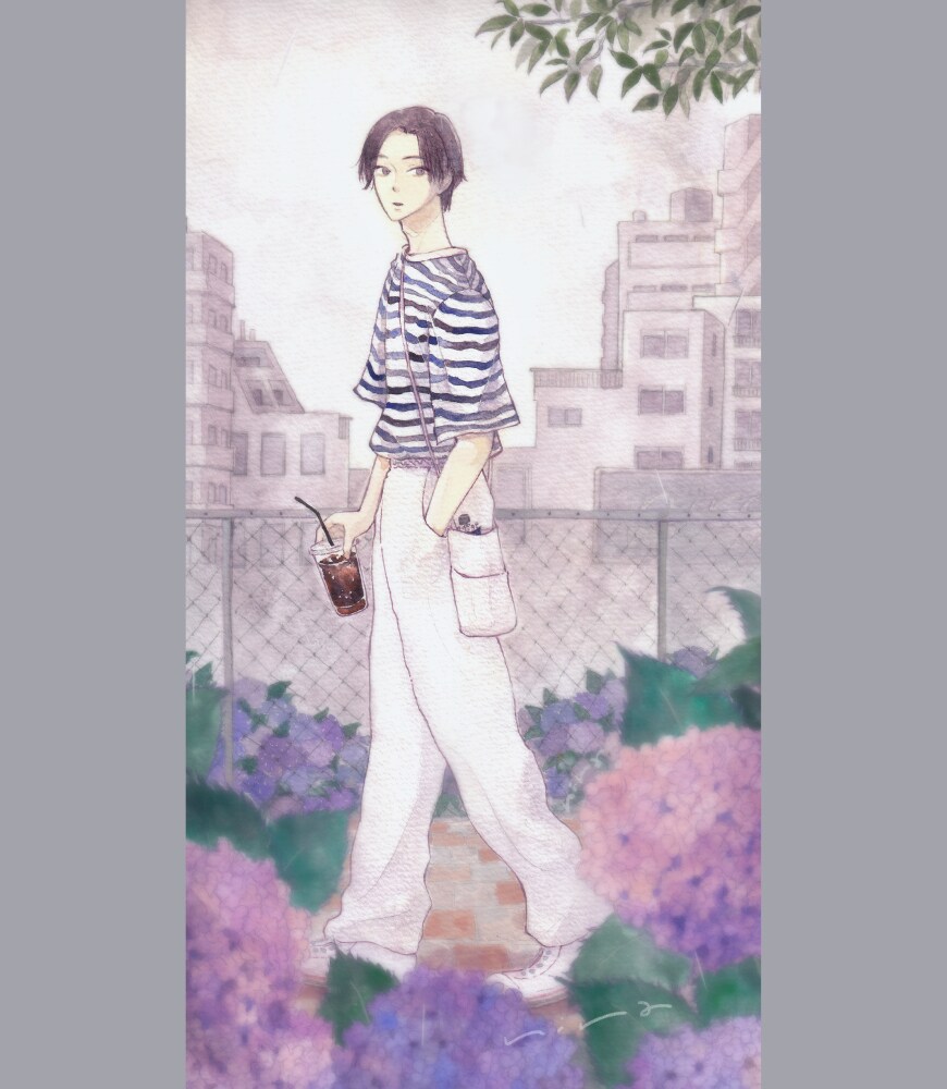 大人かわいい♡一枚絵の水彩イラストお描きします 商用利用OK／挿絵、観賞用、プレゼントに イメージ3