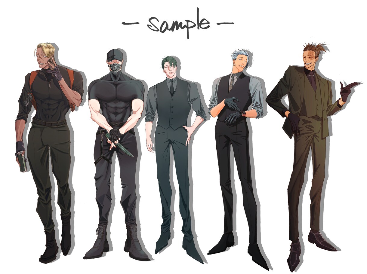 あなたの理想の男性キャラ描きます TRPGや創作などイメージを形にして楽しみたい方へ イメージ4
