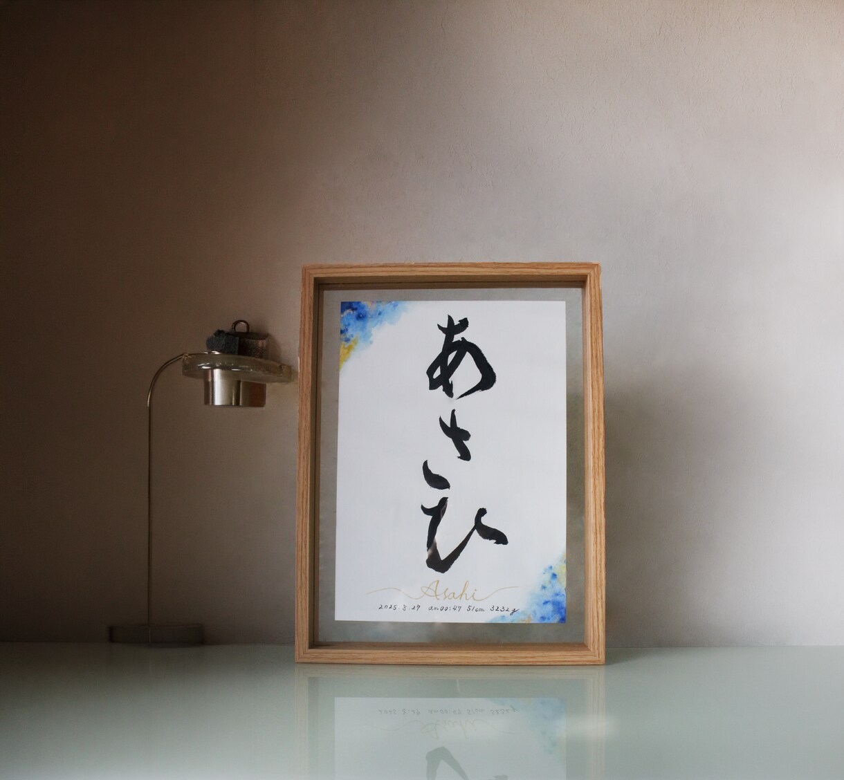 飾れる出産祝い★命名書をオーダーメイド制作します 出産祝い/命名書/ベビーフォト/100日記念/お七夜 イメージ2
