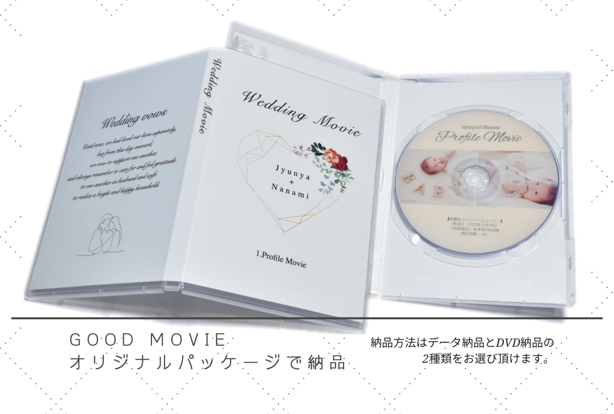 選べる９種類！結婚式プロフィールムービー制作します DVD納品やBGM変更無料で枚数制限なし！専門のプロが制作♩ イメージ2