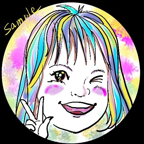 印象に残る自分の似顔絵アイコンをつくります ーー明るいイメージで、デジタルイラストを描きます イメージ5