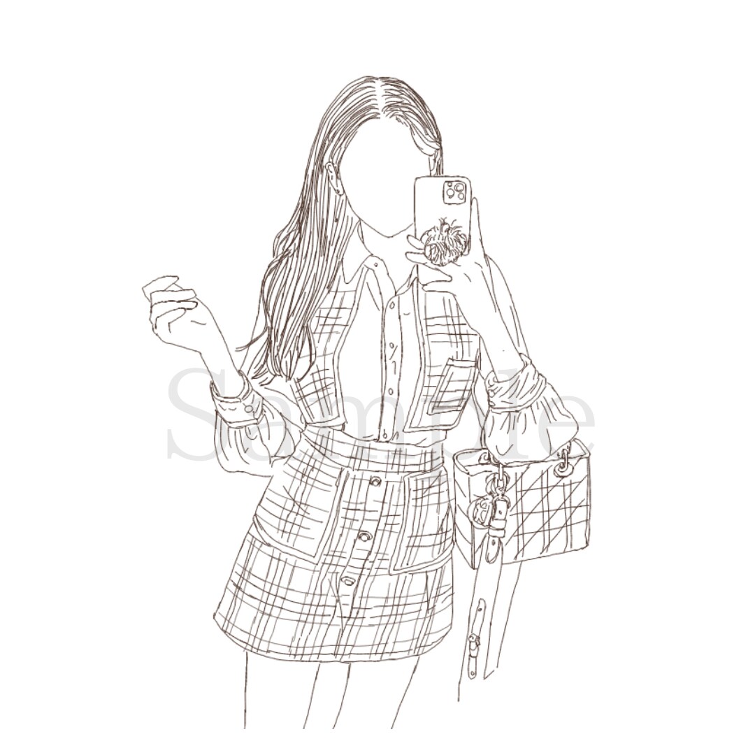 シンプルでオシャレ◎韓国っぽいイラストを描きます ハングル文字も可能◎サンプルをご覧下さい^^ イメージ5
