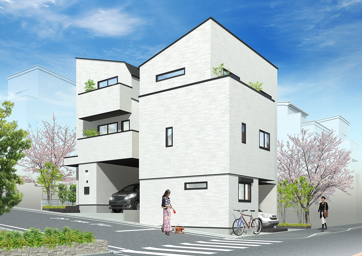 住宅の魅力を引き出す建築外観パース制作します 販売・提案に使える高品質な住宅パース イメージ7