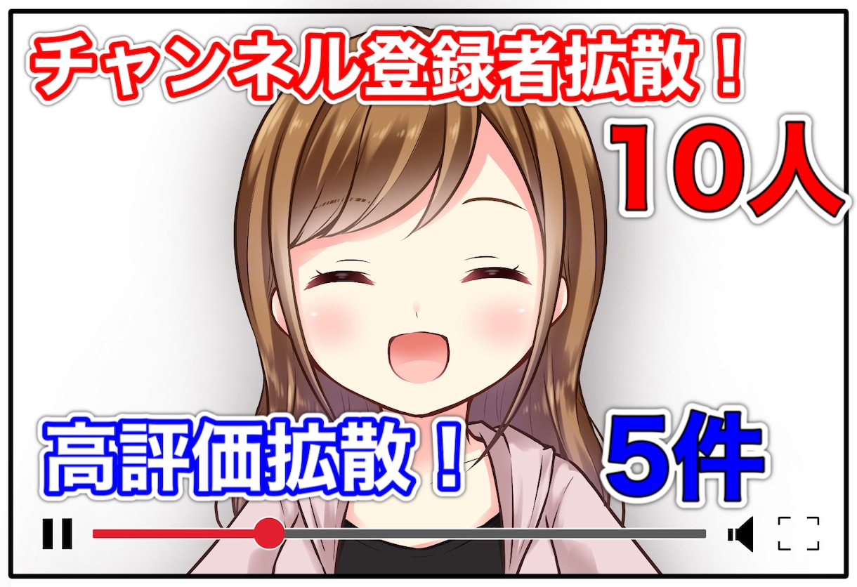 YouTubeチャンネル登録＋10名拡散宣伝します リアルアカウントに拡散します！もちろん日本人ユーザーです。 イメージ1