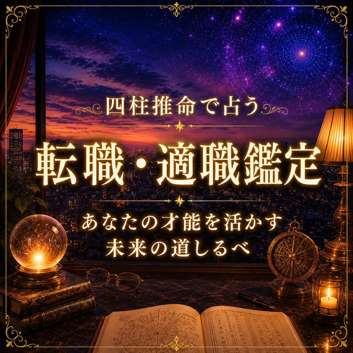 転職の時期・適職・天職を四柱推命で鑑定します 転職の迷い、仕事の悩み、向いている働き方や仕事運を占います イメージ1