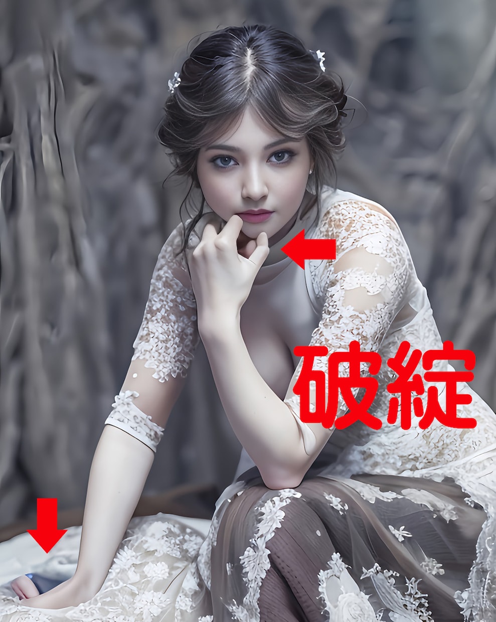 AI破綻写真の修整します AI画像生成で完成した写真。これ【破綻】してる！ イメージ2