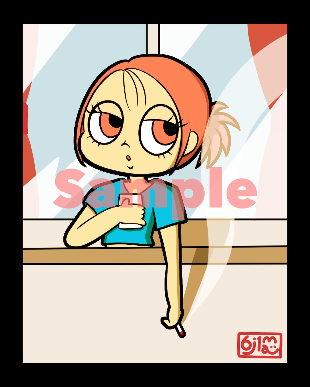 アメコミ風のポップなイラスト描きます カートゥーン風、アメコミ風のポップで可愛いイラスト描きます イメージ8