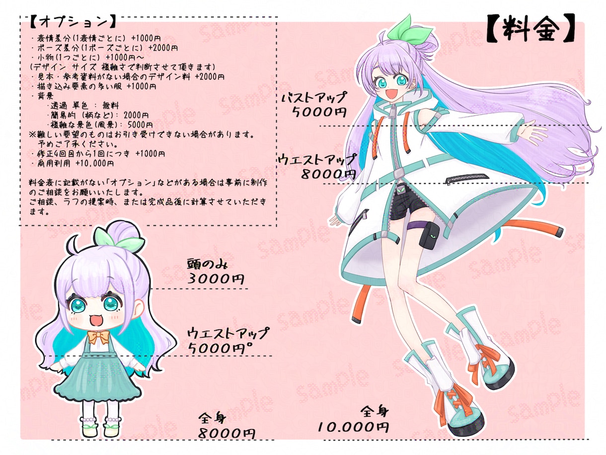 立ち絵 サムネイル アイコン お描きします 立ち絵 サムネイル アイコン かわいい系のイラストが得意です イメージ2