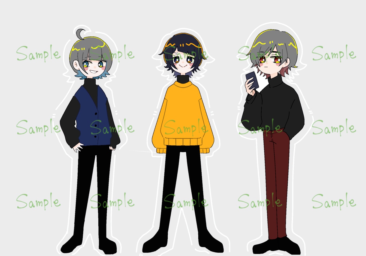 アイコンや立ち絵中心にイラスト描きます あなただけのイラスト描きます！ イメージ9
