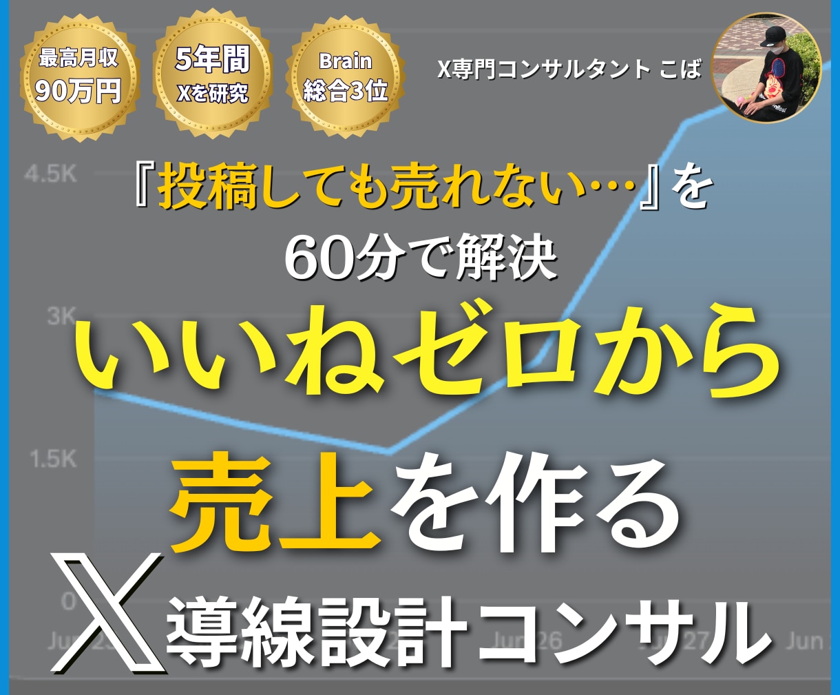マーケター直伝！売上直結のＸ導線設計コンサルします ５年研究の結論！いいねゼロから売上を生むアカウント設計へ改善 イメージ1