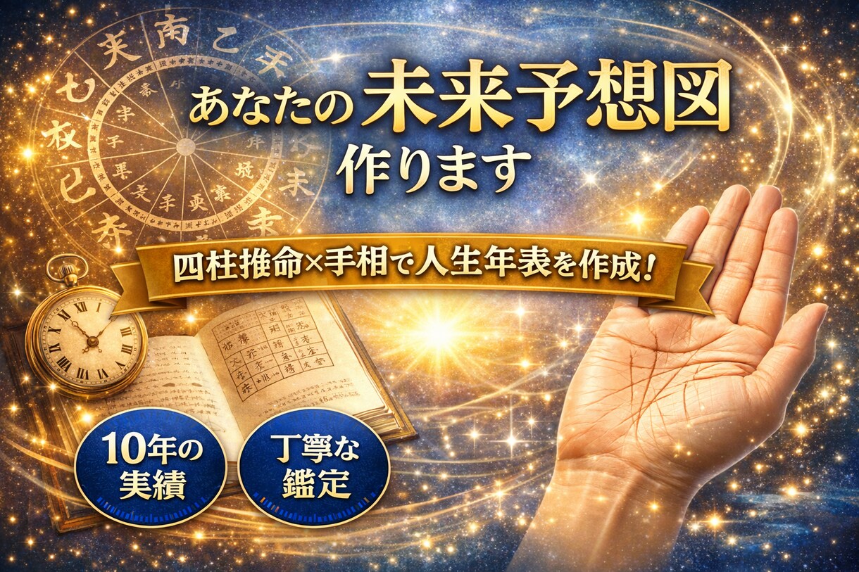 貴方の【未来予想図】を作ります 未来予想図を手に入れて、最高のタイミングで人生を生きよう。 イメージ1