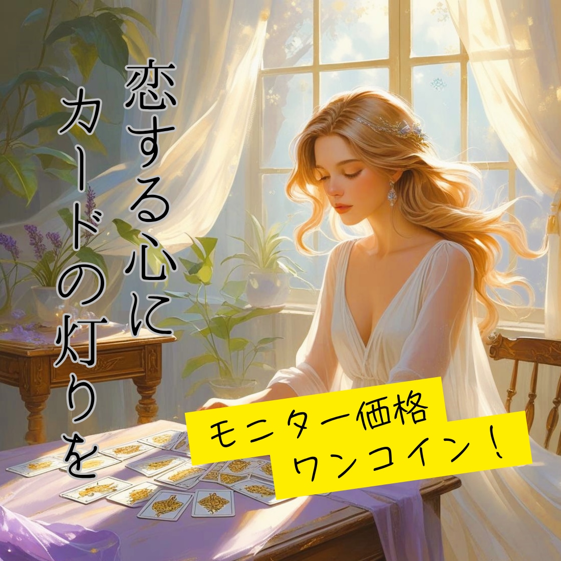モニター価格！タロットが恋の答えを優しく伝えます 【先着10名様】一枚のタロットが恋の景色を映し出します イメージ1