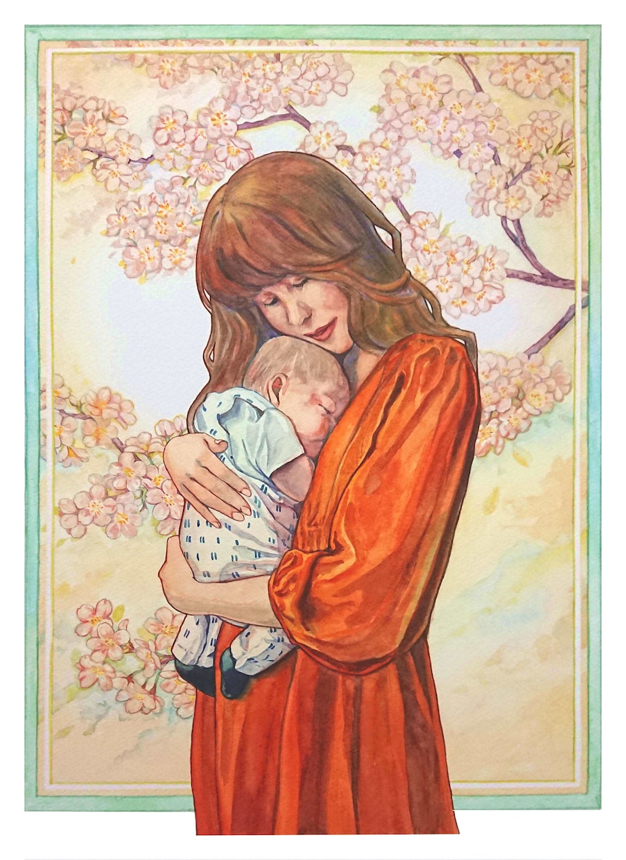 原画でお渡し！手描きで似顔絵作成します 写真よりも思い出に残る一枚絵を【送料込み！】 イメージ4