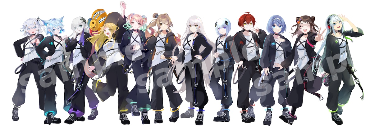 アニメ塗りから厚塗りまで！幅広いイラスト描きます 商業可！Live2D、IRIAM、TRPGなど イメージ10