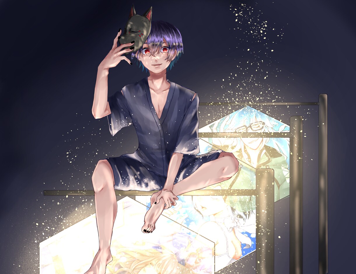 SNS等で使えるヘッダーお描きします ！！自分だけのイラストが欲しい方にオススメです！ イメージ4